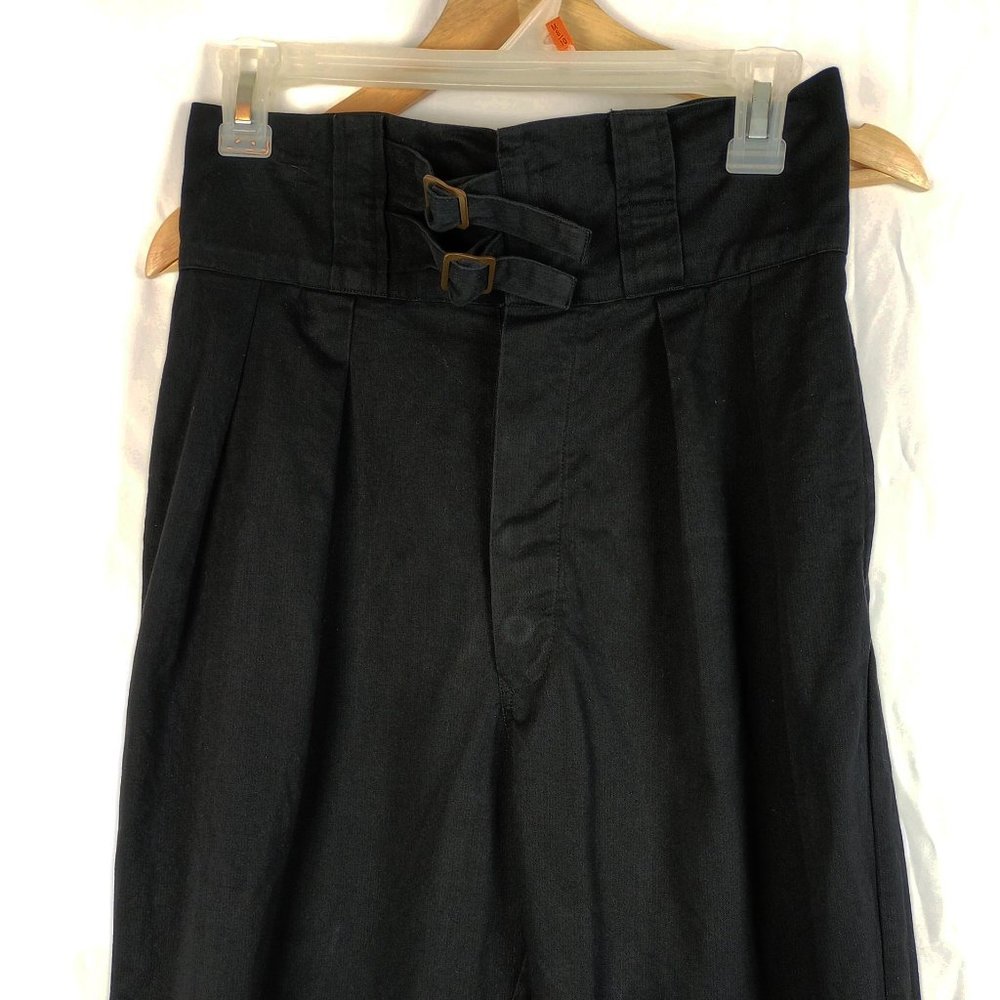 Doen Black High-Waist Pleated Trousers reposh - Picture 3 of 14